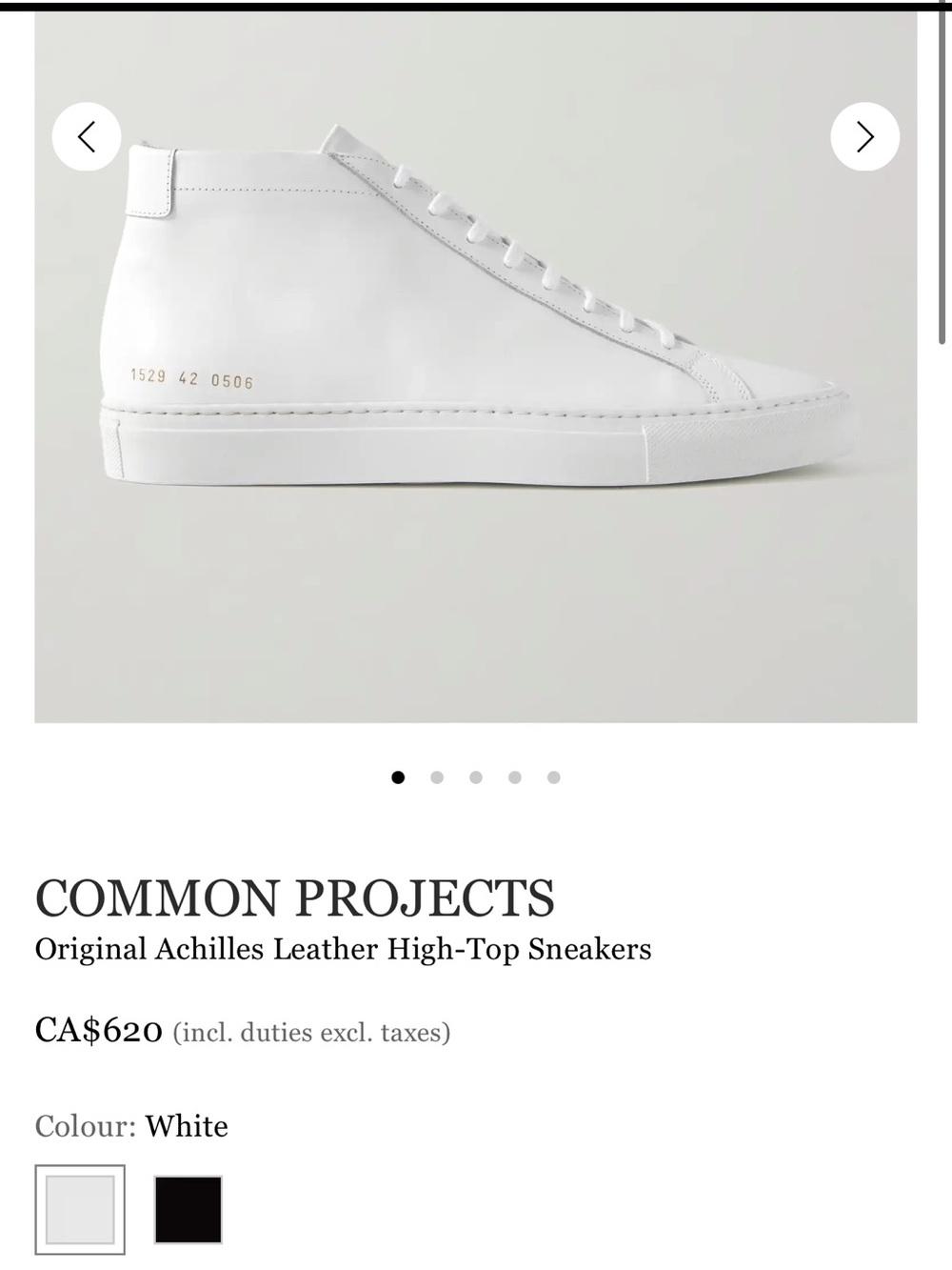 Achilles Common Projects Sneakers